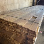 Ca. 80x Guyana Ipé planken geschaafd/gevingerlast, 21x120mm, lengte 50